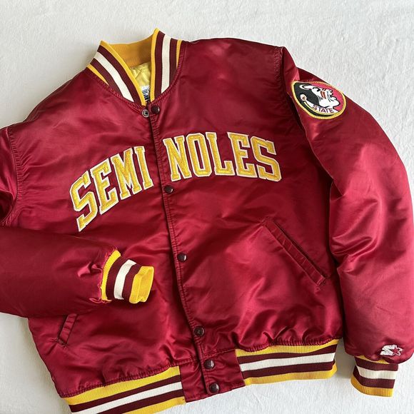 STARTER Jackets & Coats Vintage Fsu Florida State Seminoles Satin